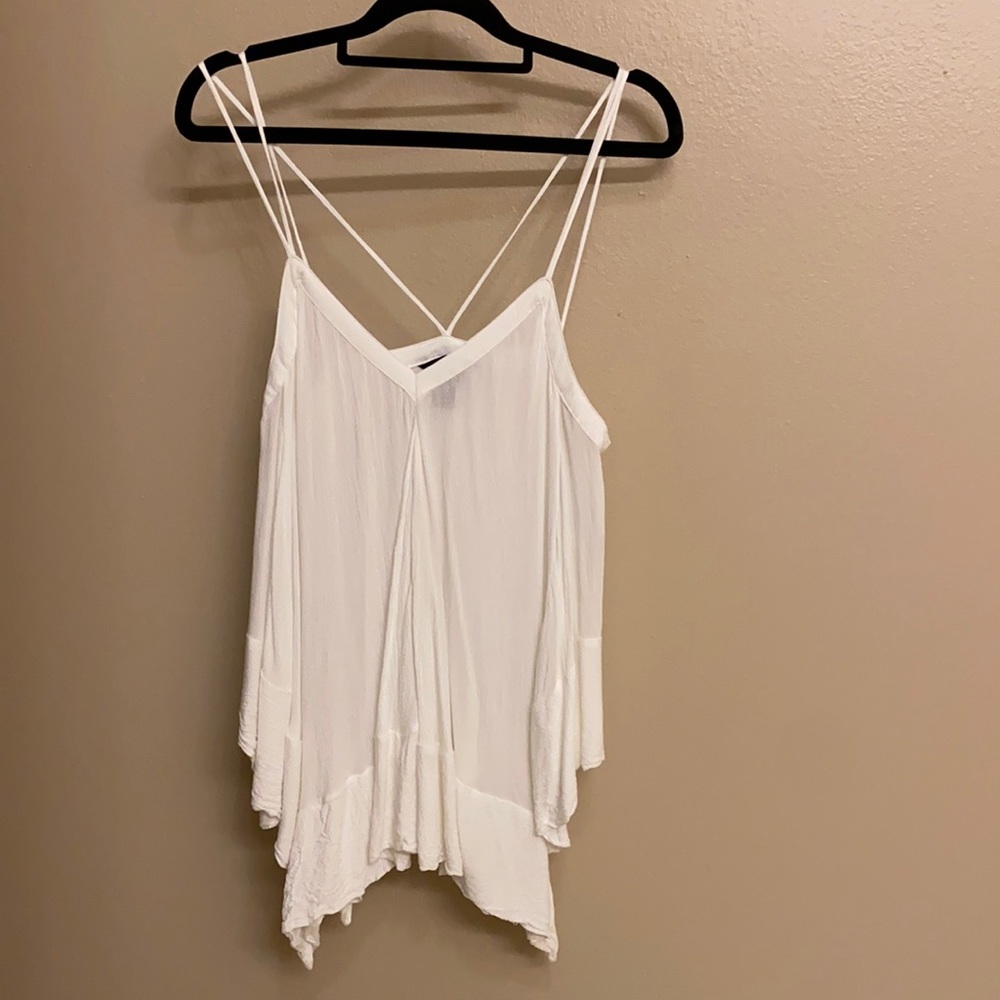 H&M Flowy White Tank